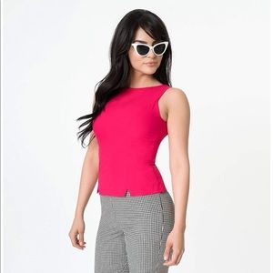 Glamour Bunny hot pink suit top
